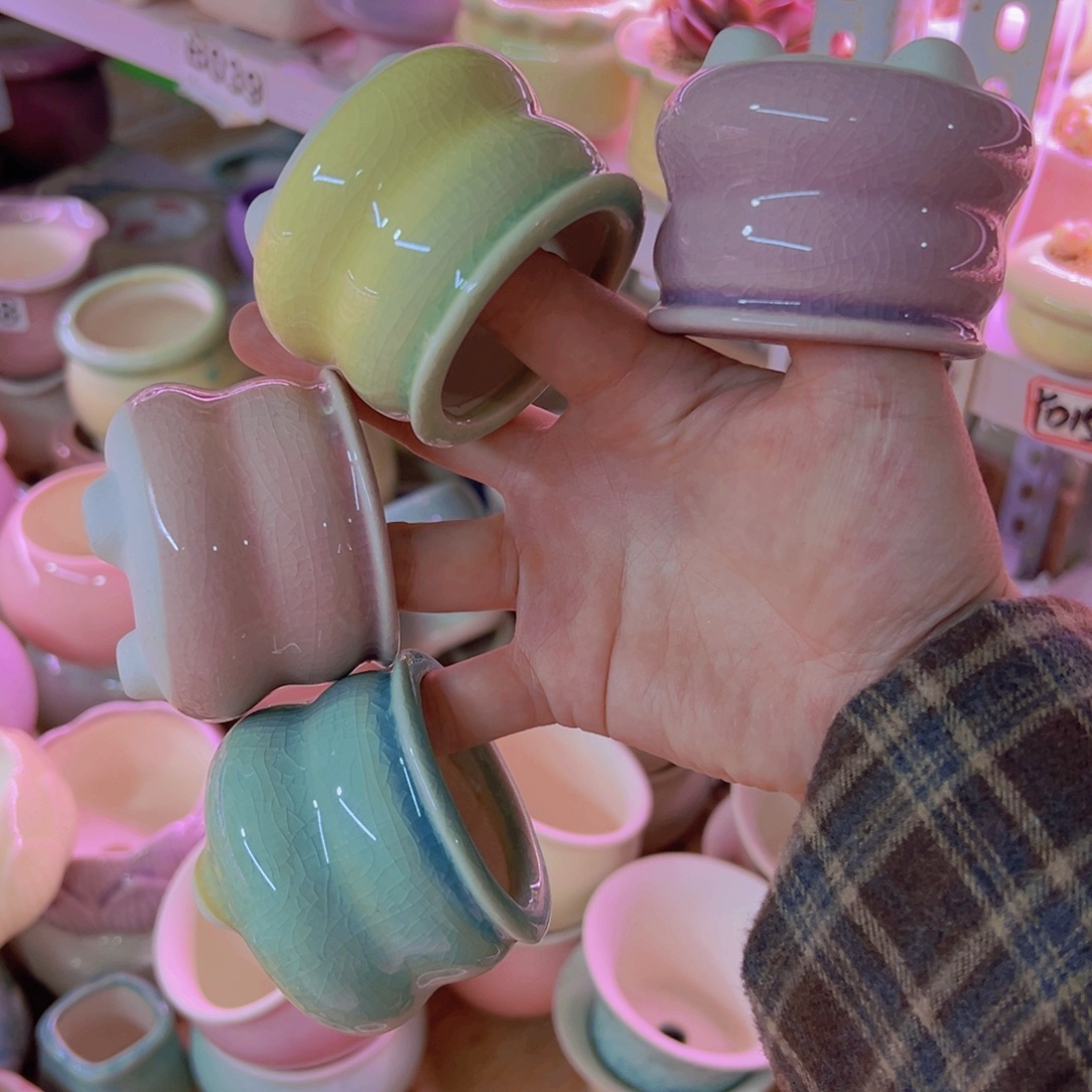 陶瓷花盆当场凑满12包邮