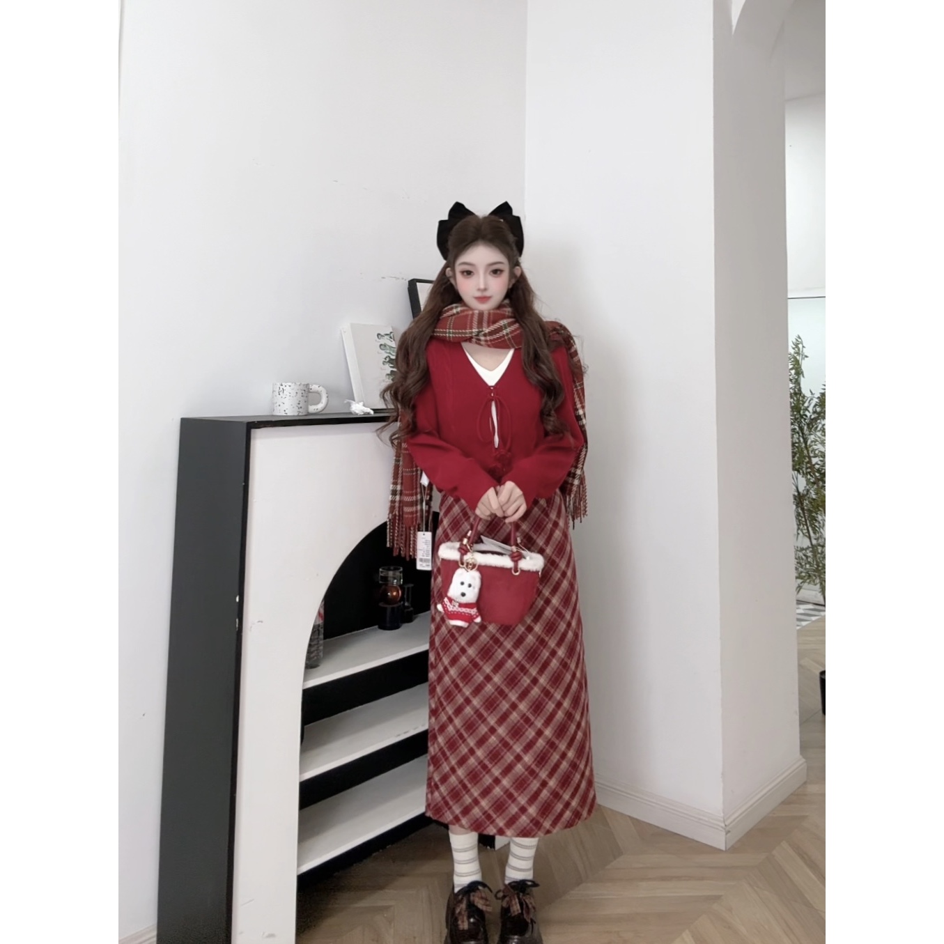 IEF/爱依服2025新款冬季日常穿搭一整套气质女人味时尚上下套装