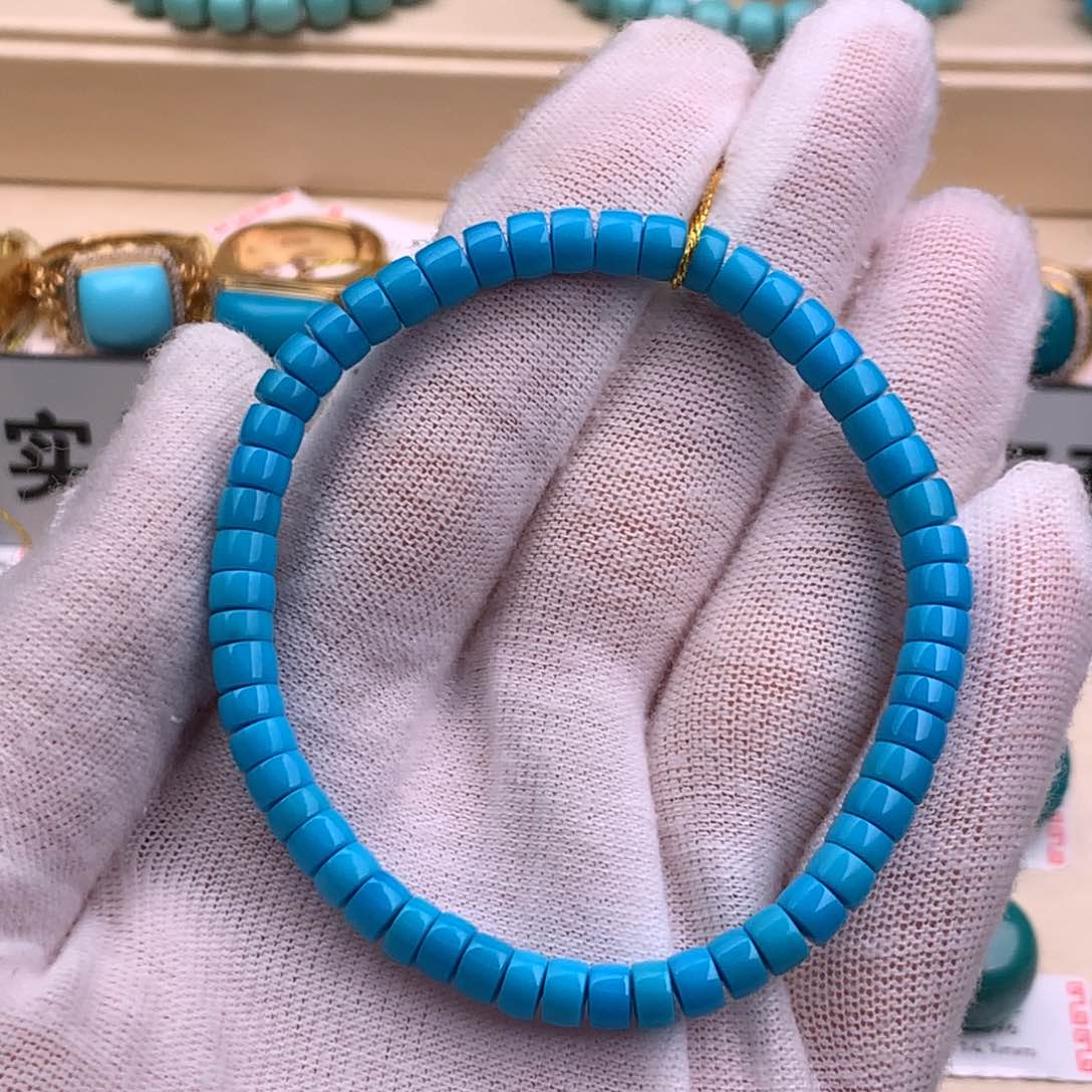 绿松石珠宝奇石未镶嵌澜**天