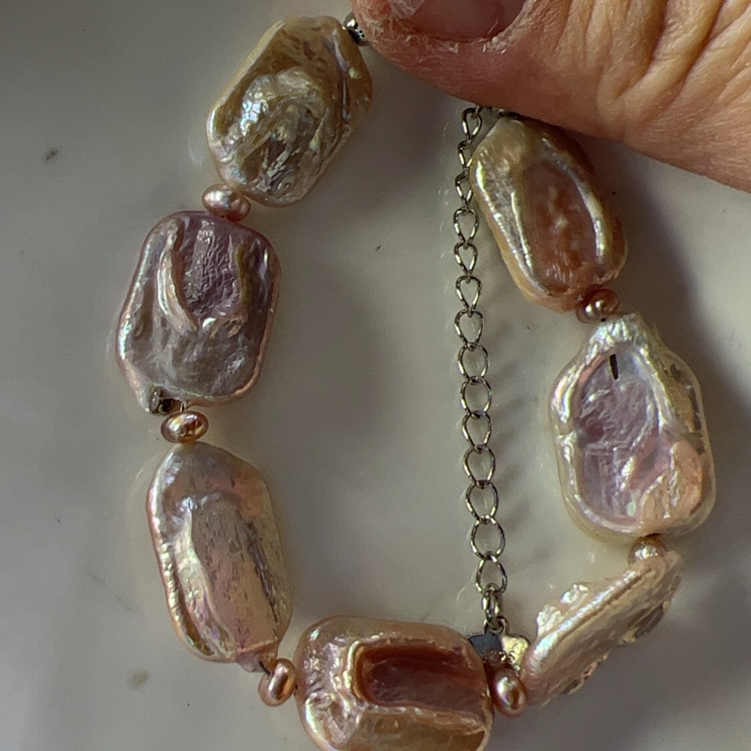 手绳淡水珍珠合金