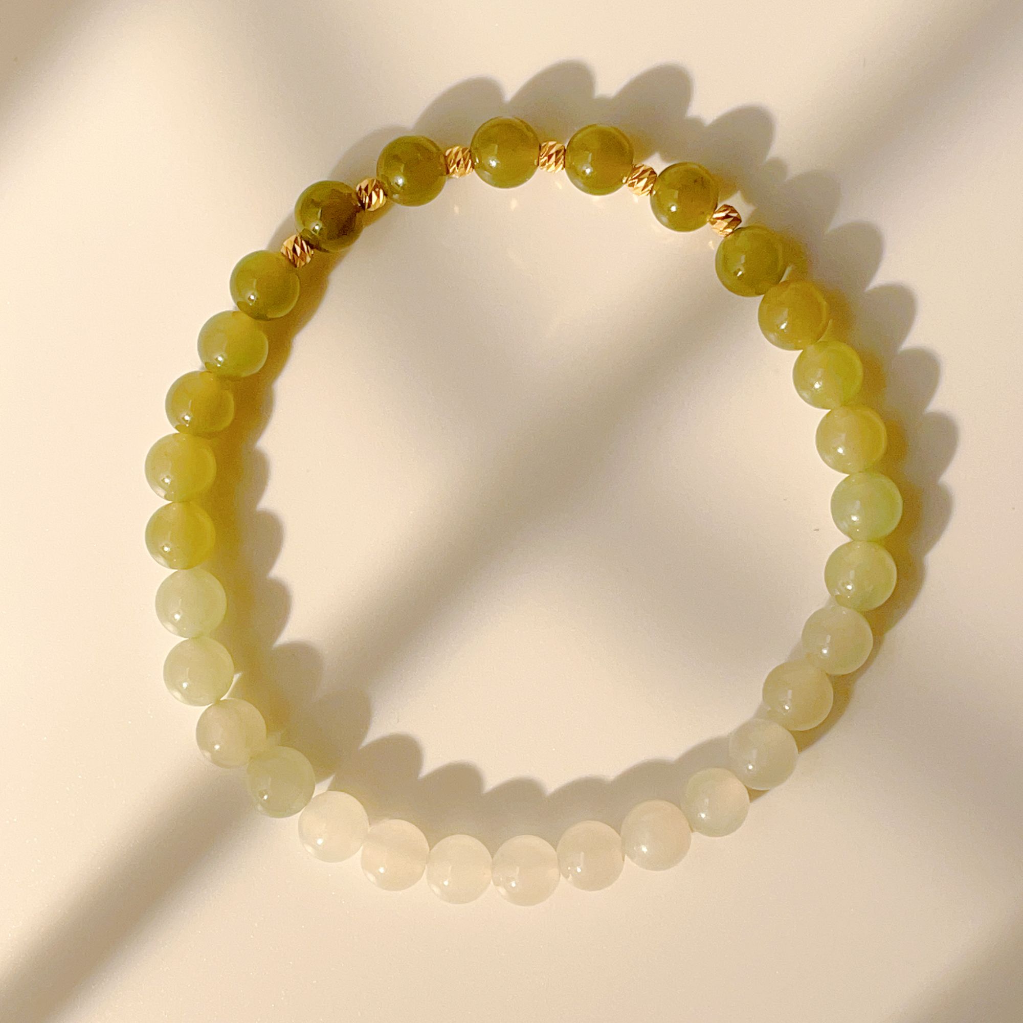 TSL/谢瑞麟定价和田玉小金珠转运珠渐变手串轻奢日常百搭