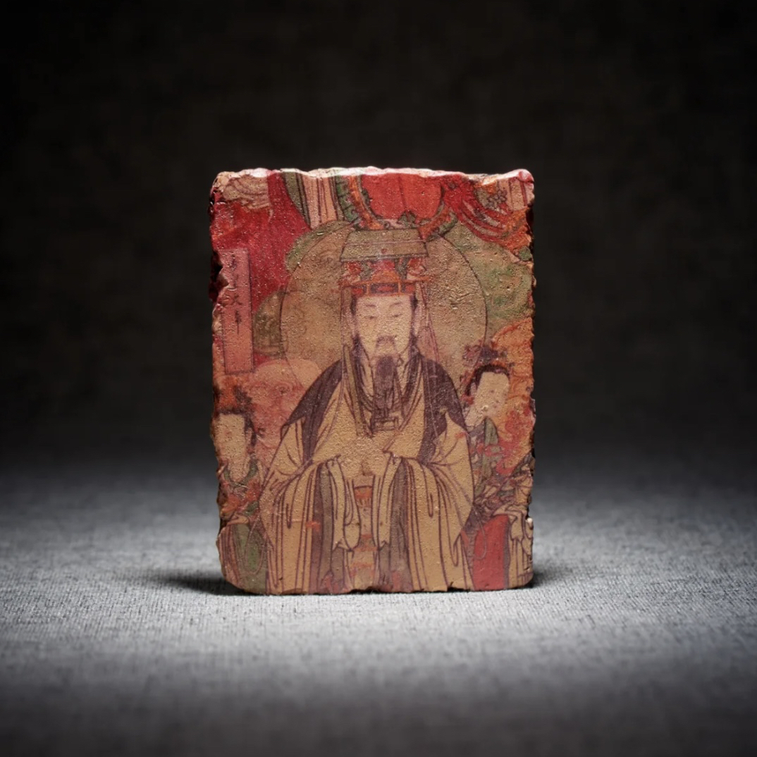 毗卢寺壁画玉皇大帝冰箱贴河北城市旅游纪念品