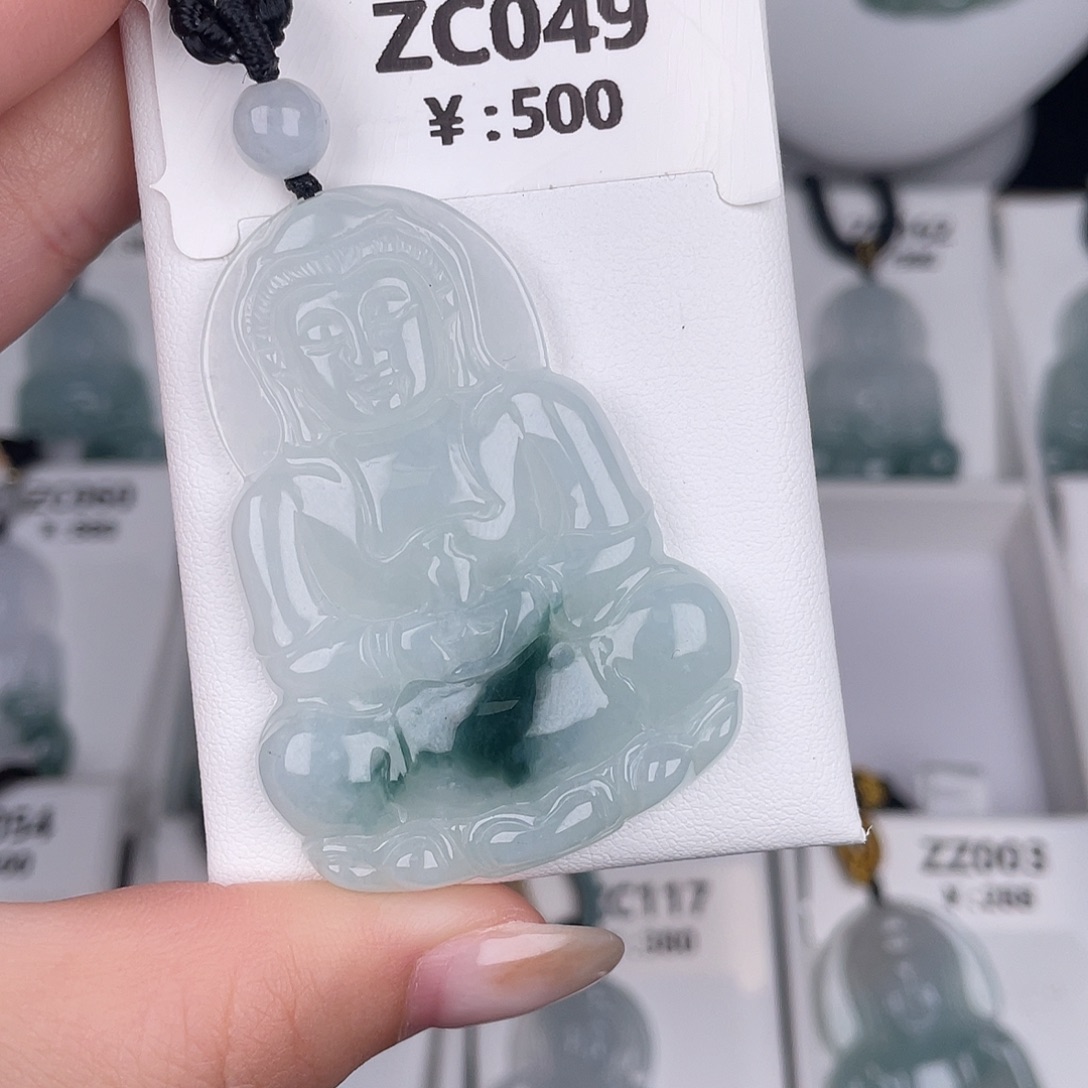 翡翠未镶嵌颈饰zc049