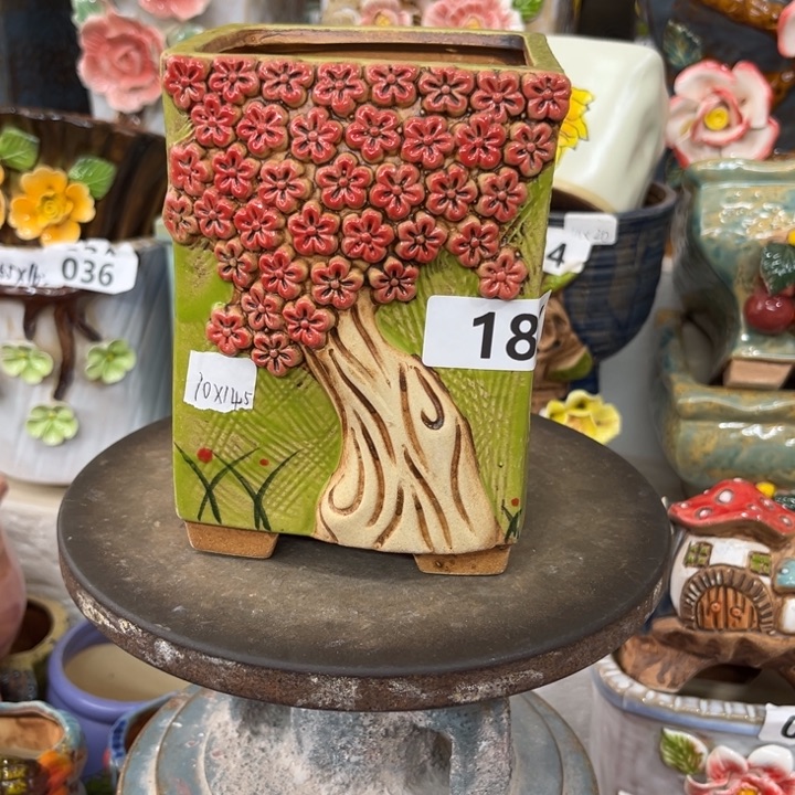 紫砂花盆粗陶材质多肉花盆