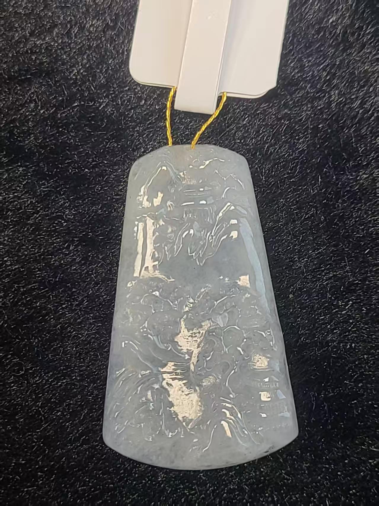 缅甸翡翠A货吊坠4195
