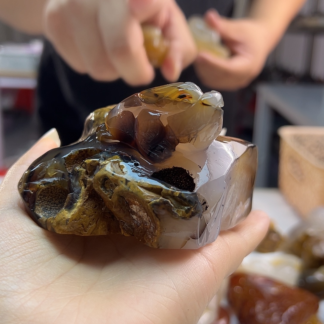 玛瑙/玉髓未镶嵌吊坠(不含链)