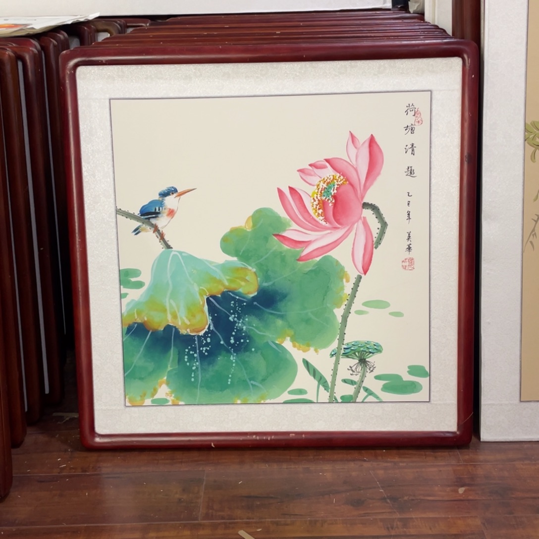 国画带框尺寸63*63厘米