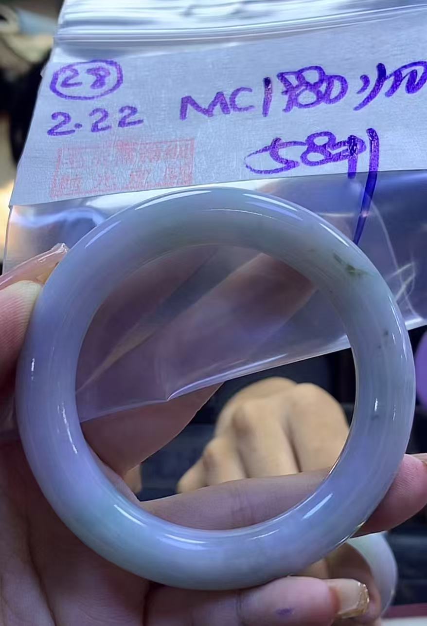 定制翡翠未镶嵌毛货需精细抛光28手镯58+1980元+拍一发一