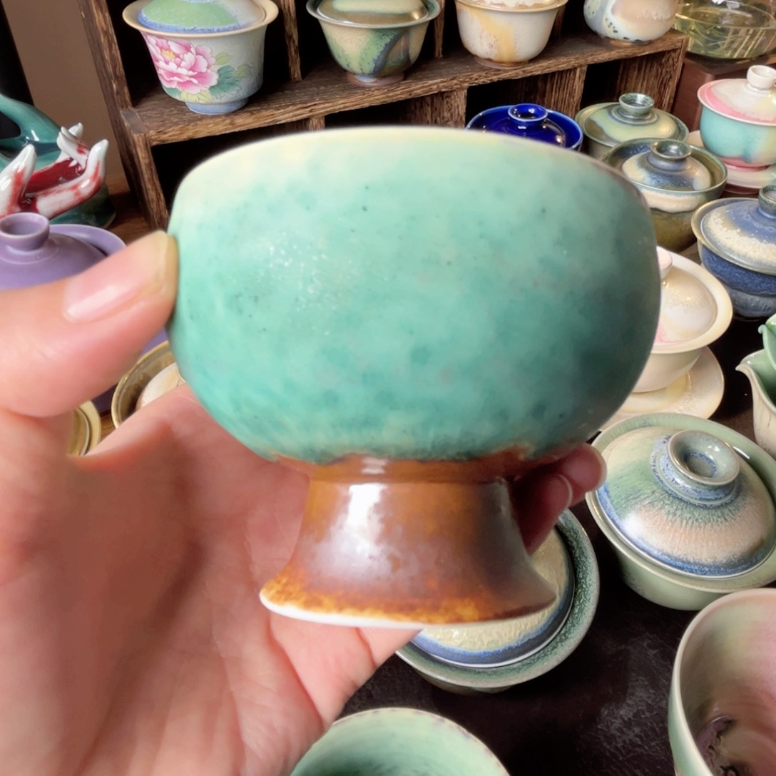 杯纯手工制作柴烧茶器