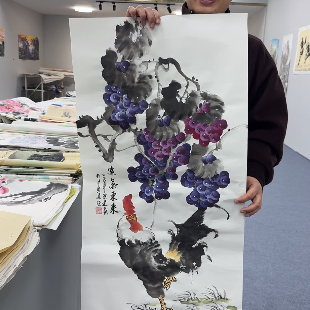 国画国画作品宣纸纯手绘