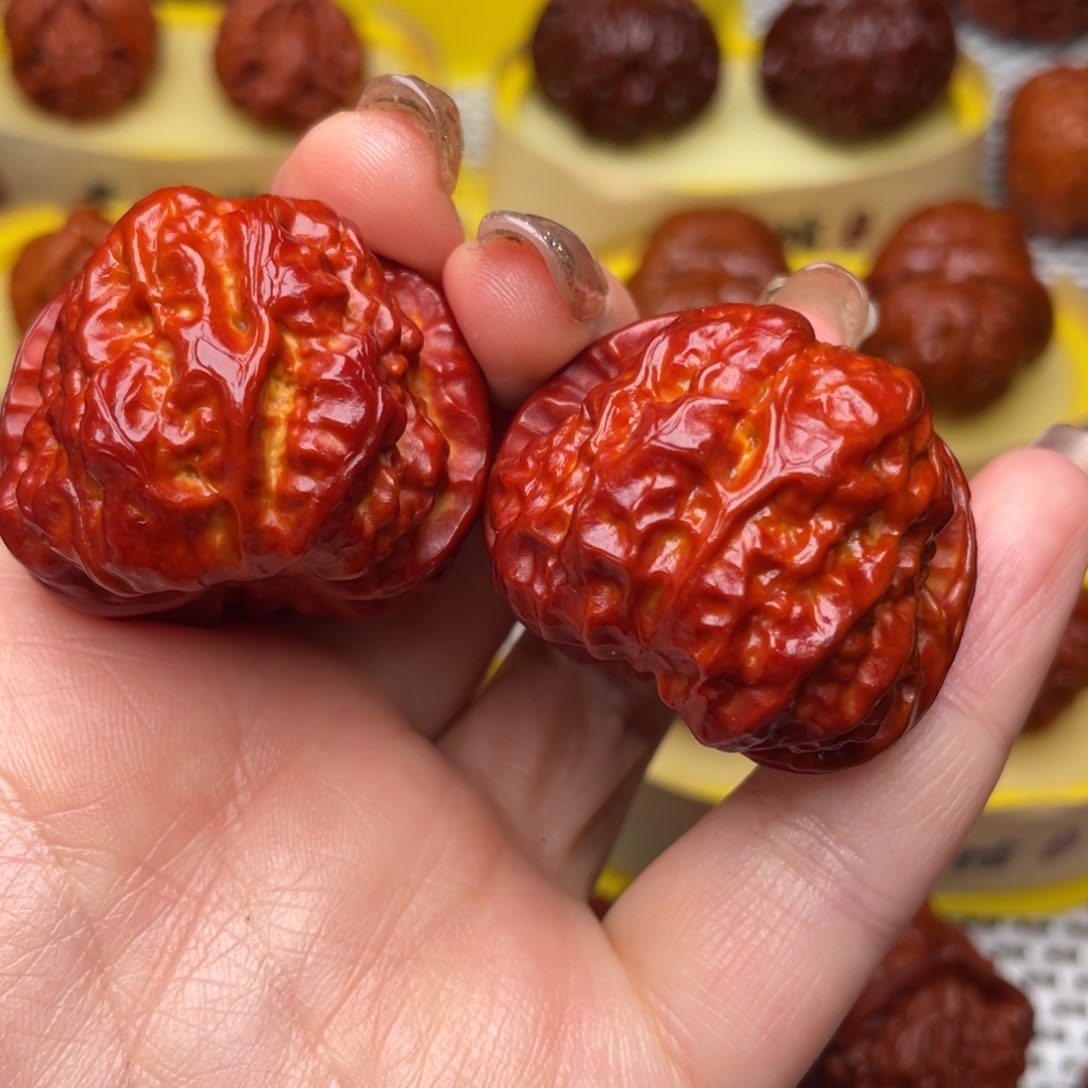 桃核吊坠文玩核桃 手把件 蛤蟆头 38