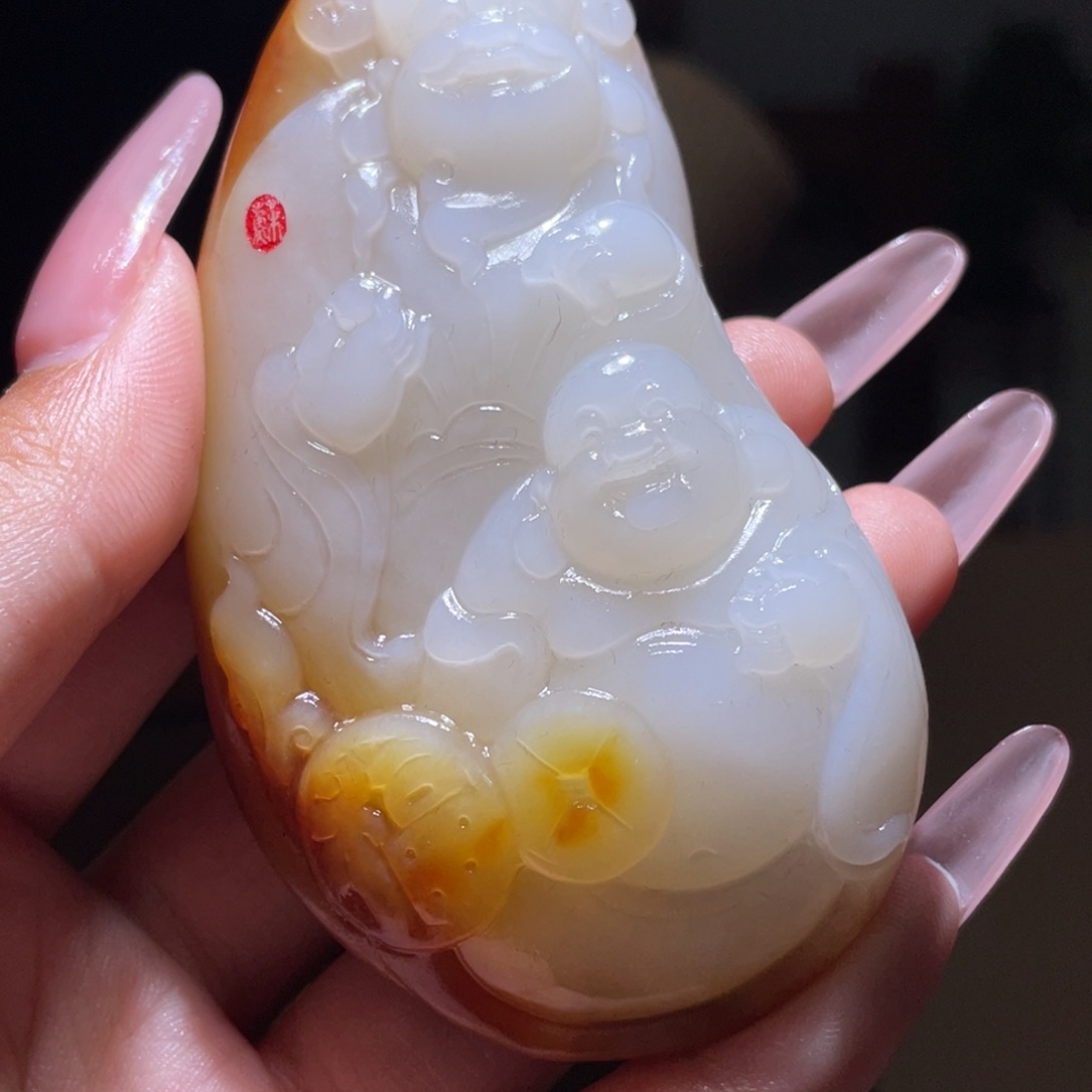 和田玉未镶嵌颈饰D2