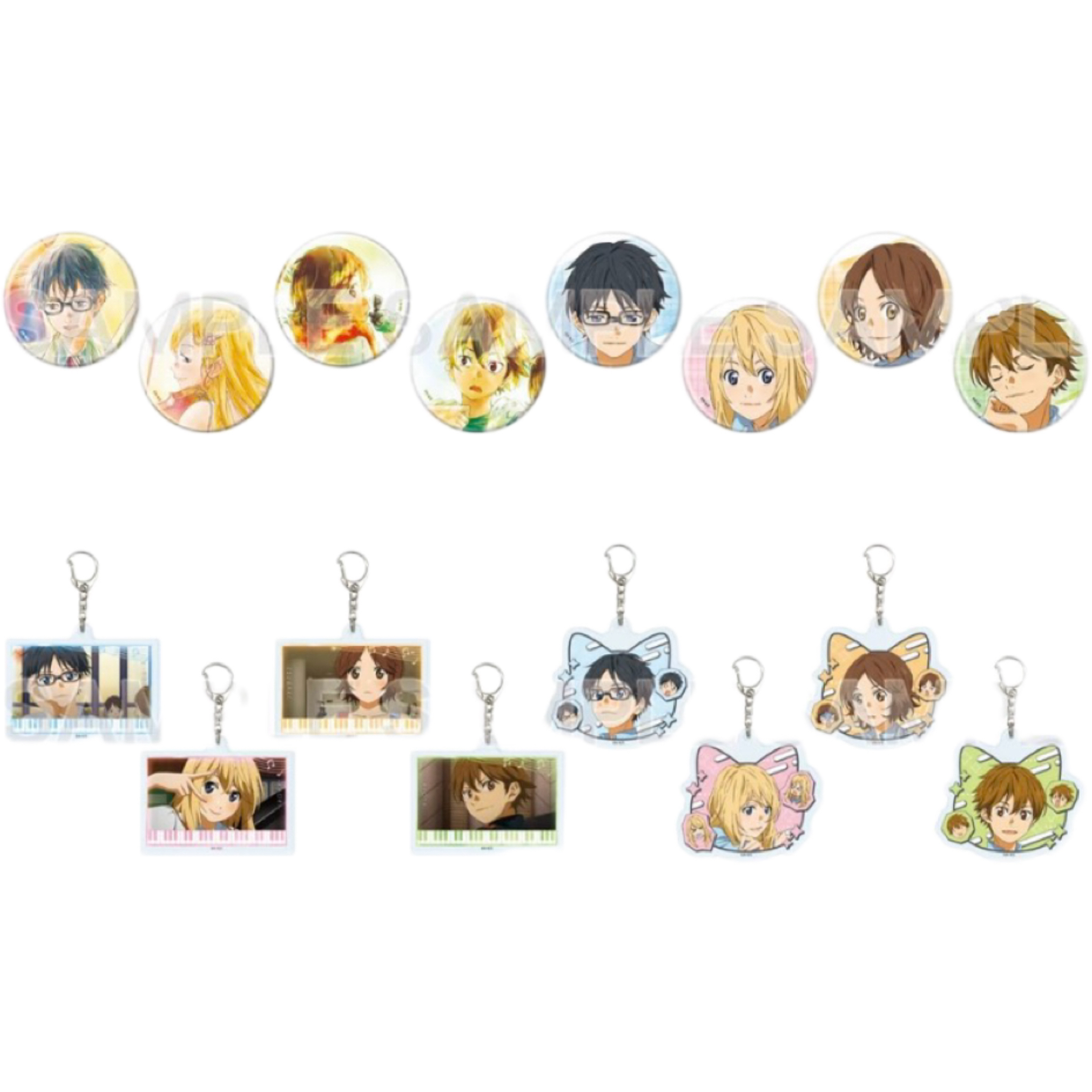 四月是你的谎言 四谎西武铁道联动吧唧挂件日谷正版盲盒