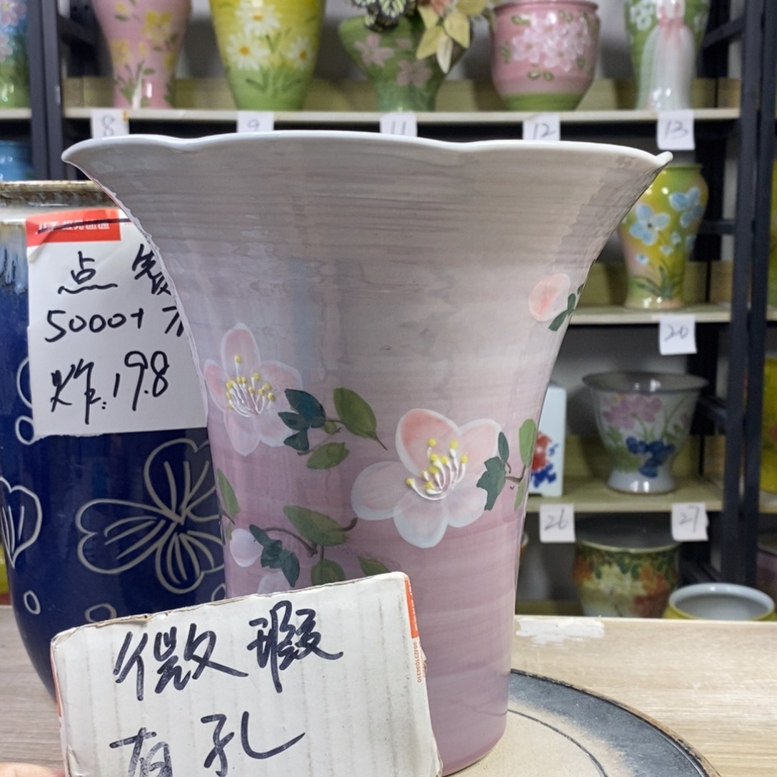 景德镇手工手绘陶瓷花盆