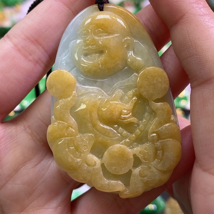 颈饰未镶嵌翡翠吊坠