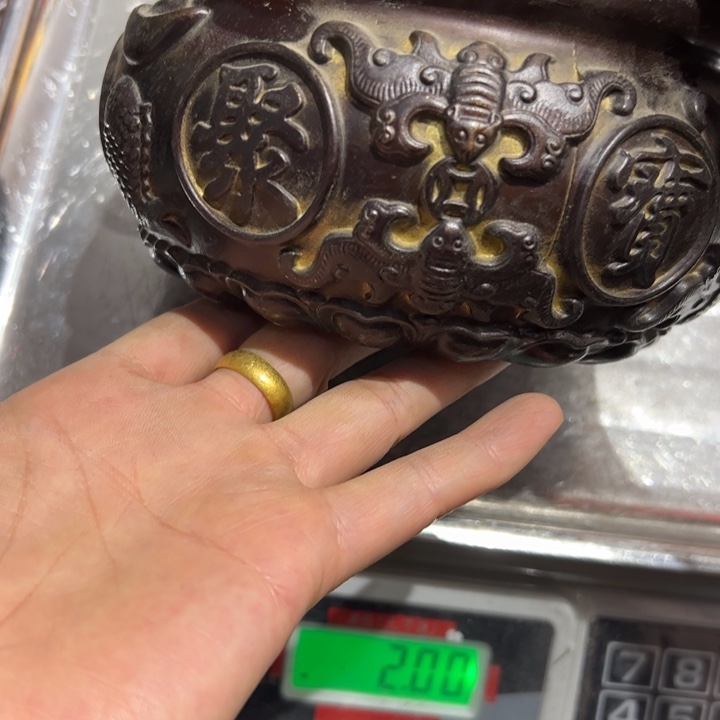 金****裱微瑕疵黄铜摆件工艺品