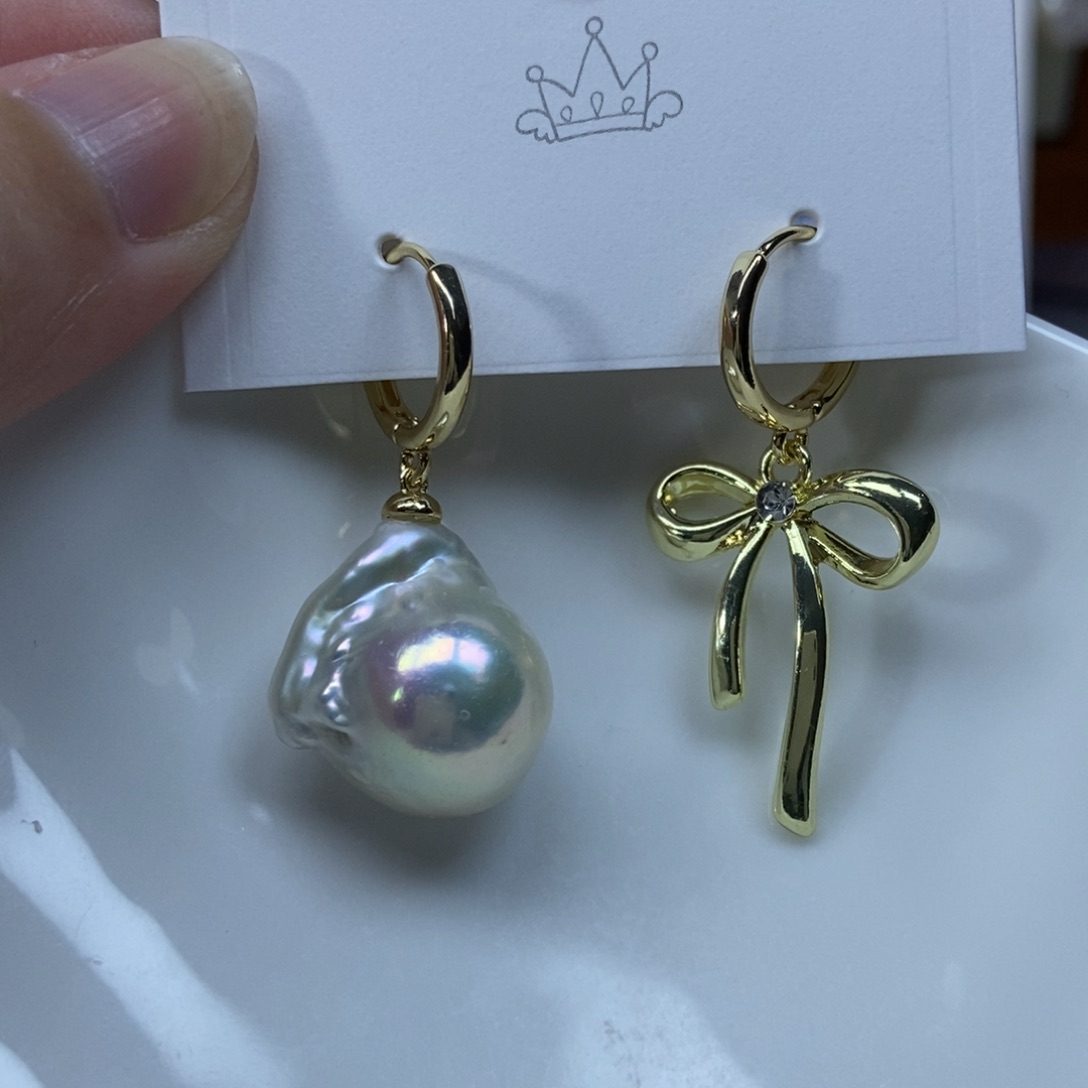 淡水珍珠耳环合金福利498