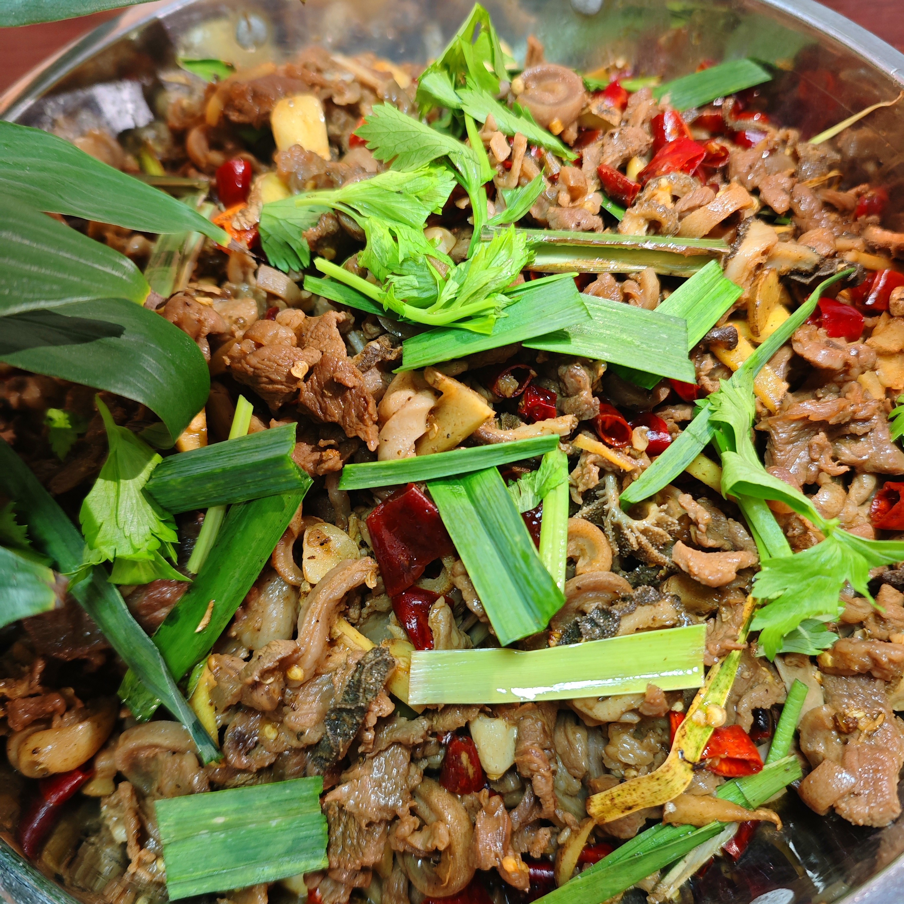 干锅羊肉正棕塔石香羊爆炒羊贵州榕江特产正宗干锅干香下单现炒