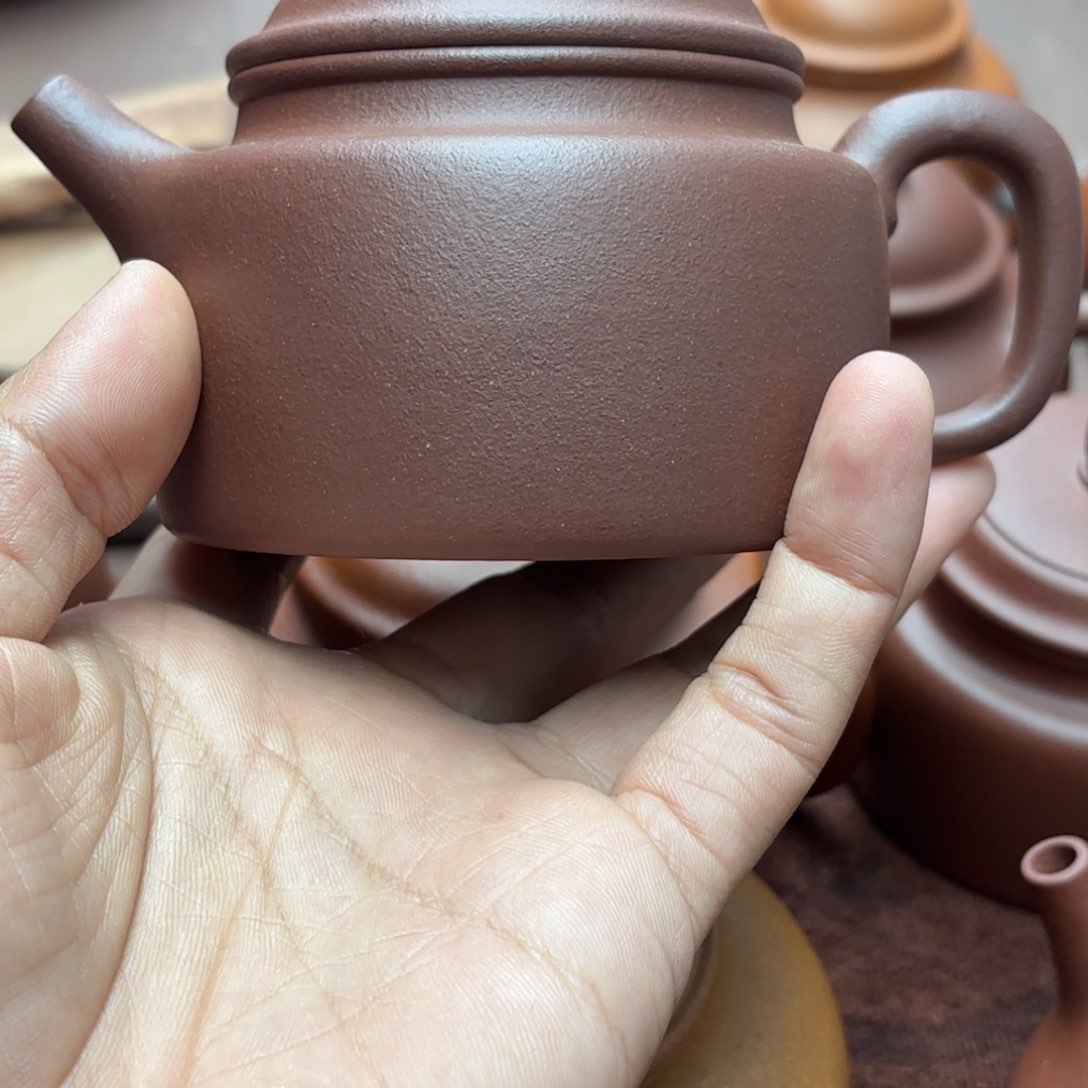 紫砂茶壶德钟壶羊山紫泥晃盖220