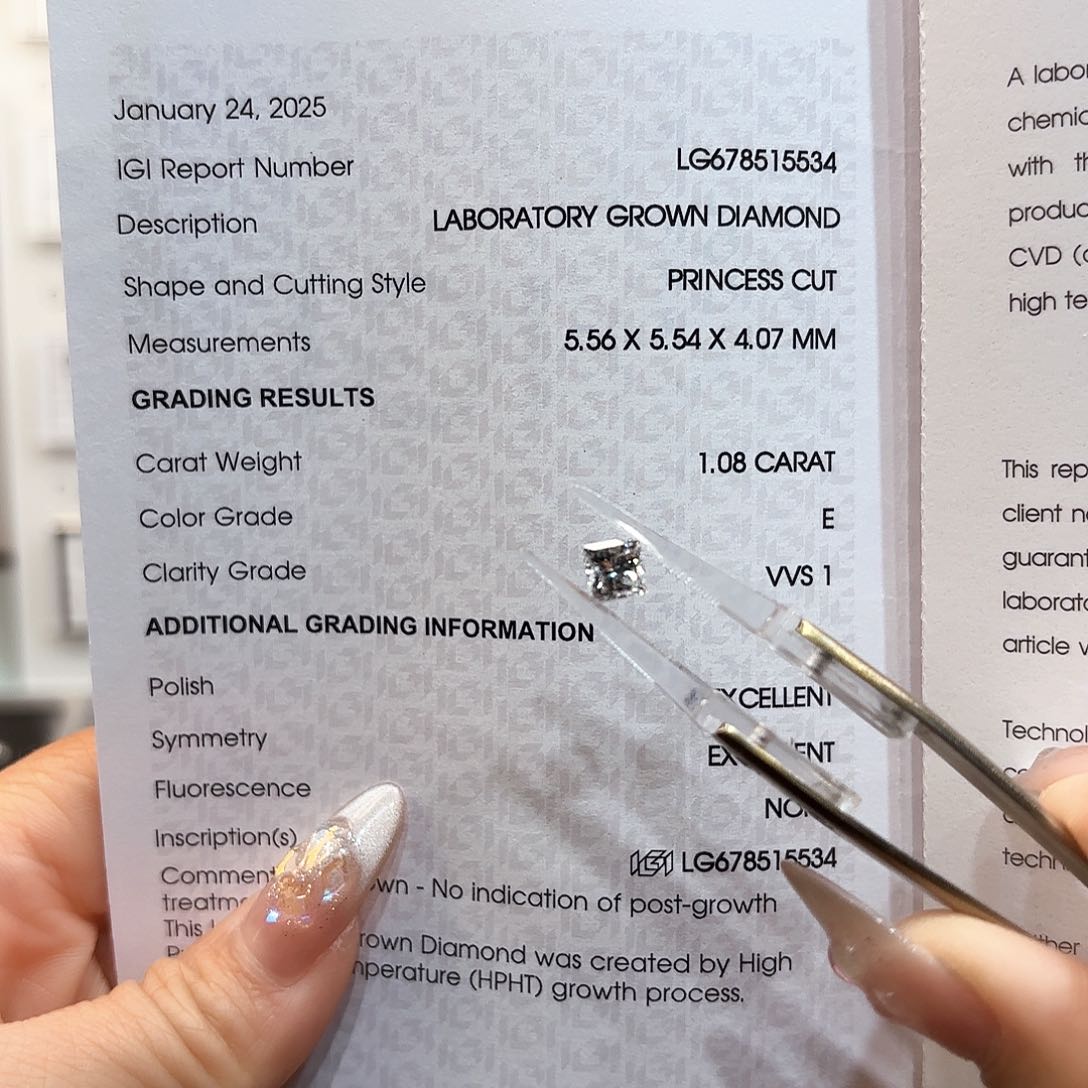 合成钻石裸石未镶嵌Y*青裸石