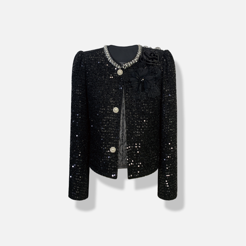 现货【米米定制】现货！外套夹棉气质优雅时尚OHNAH11073