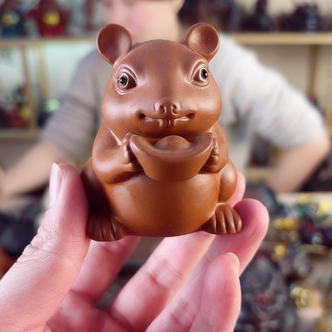 紫砂茶宠紫陶树脂茶宠摆件