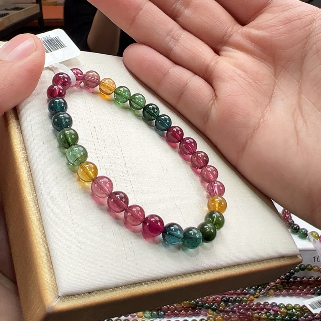 手串碧玺未镶嵌6.3mmmmmmmm