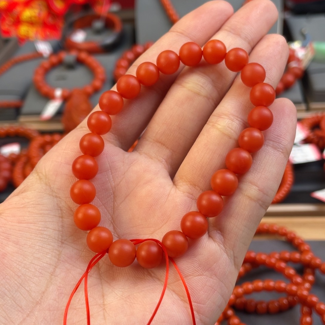 南红玛瑙7+mm 单圈未镶嵌