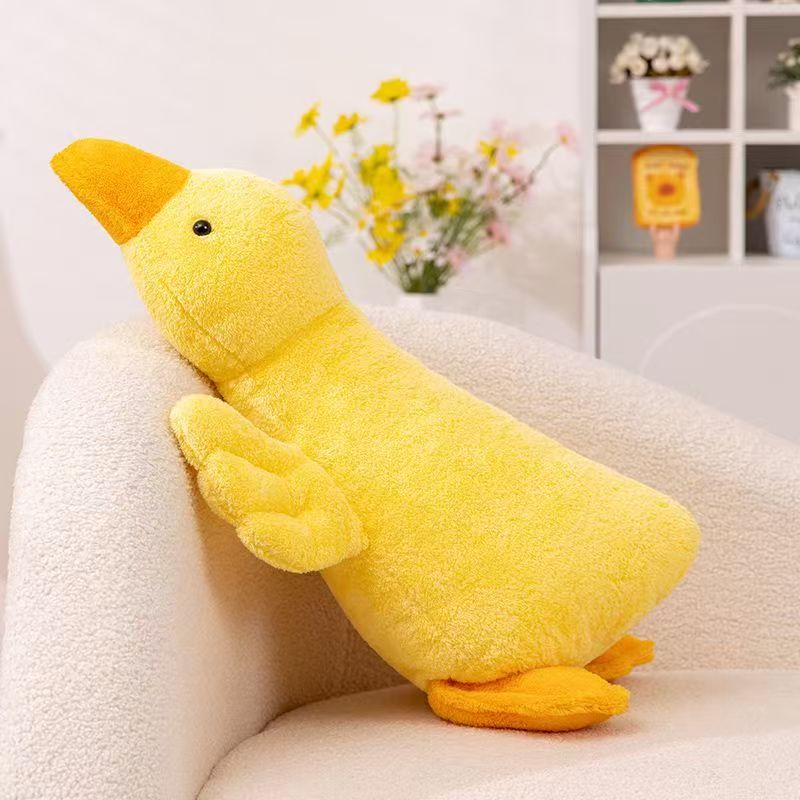 毛绒大黄鸭抱枕毛绒玩具抱睡公仔大娃娃女生儿童床上睡觉夹腿玩偶