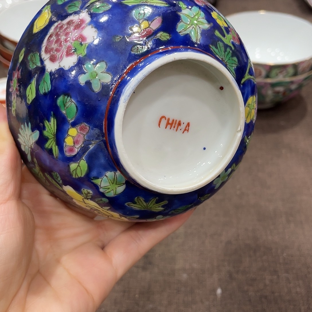 瓷片景德镇粉彩饭碗