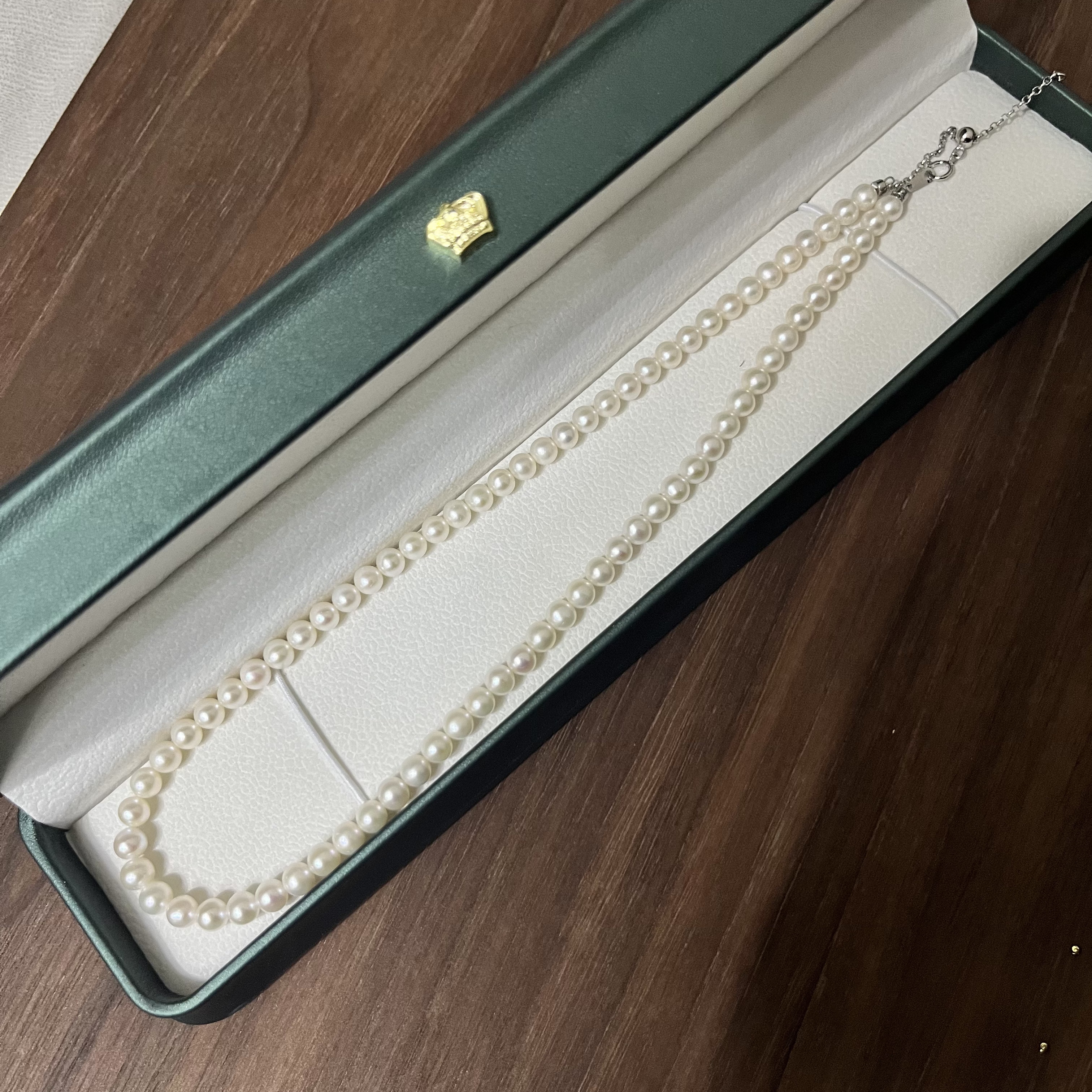 诸暨天然淡水珍珠5.5-6mm强光炫彩项链气质百搭【ST-35】