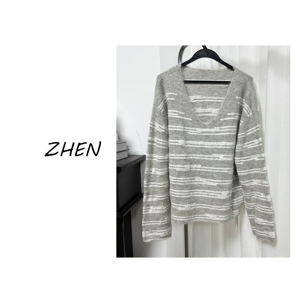 【ZHEN】K1111 2025新款时尚气质休闲百搭毛衣上衣女