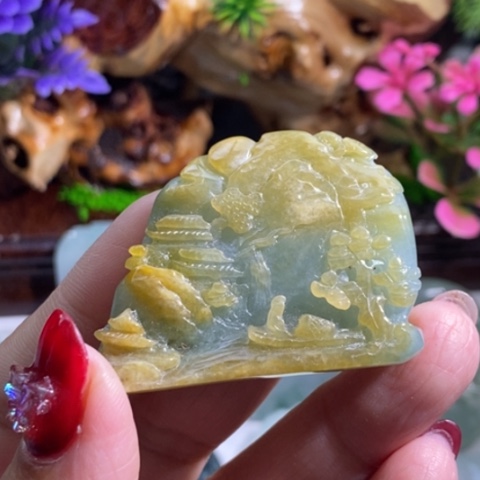 【闪购商品】颈饰未镶嵌翡翠山水