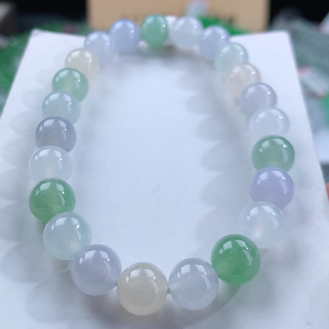 翡翠手链未镶嵌卡8mm