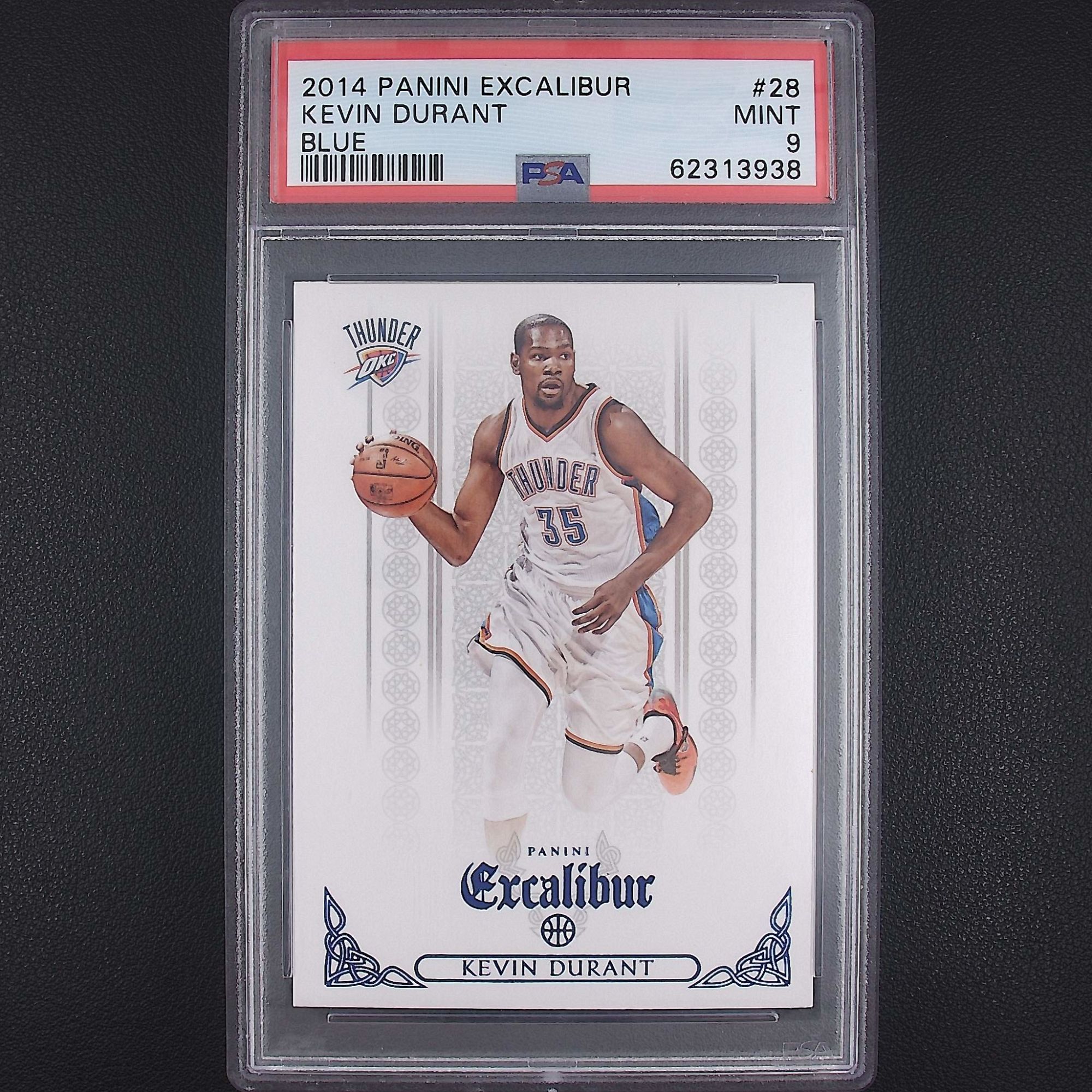 杜兰特 无编 圣剑 帕尼尼NBA国宝手提签字球星卡