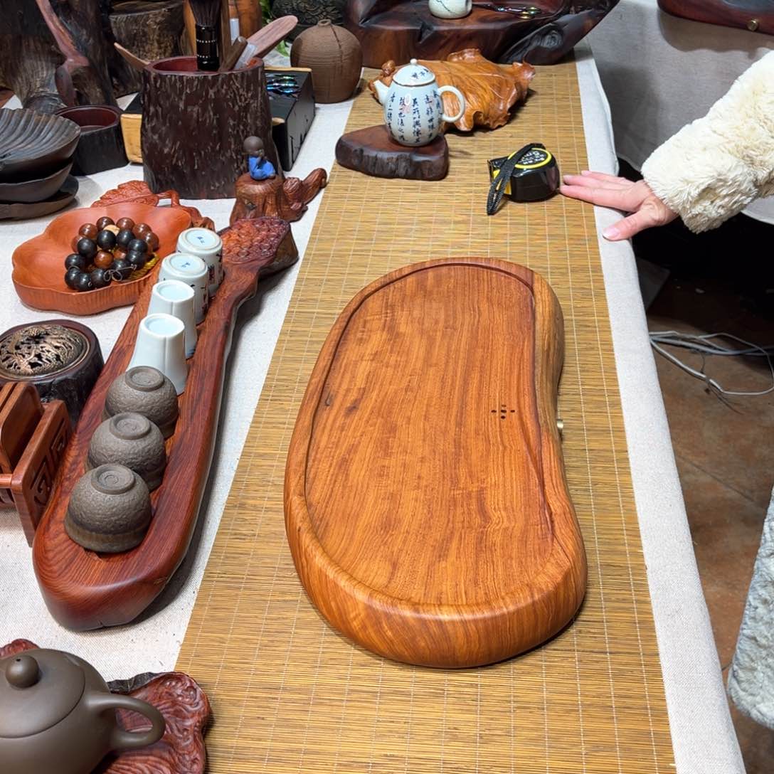 缅甸花梨湿泡茶盘
