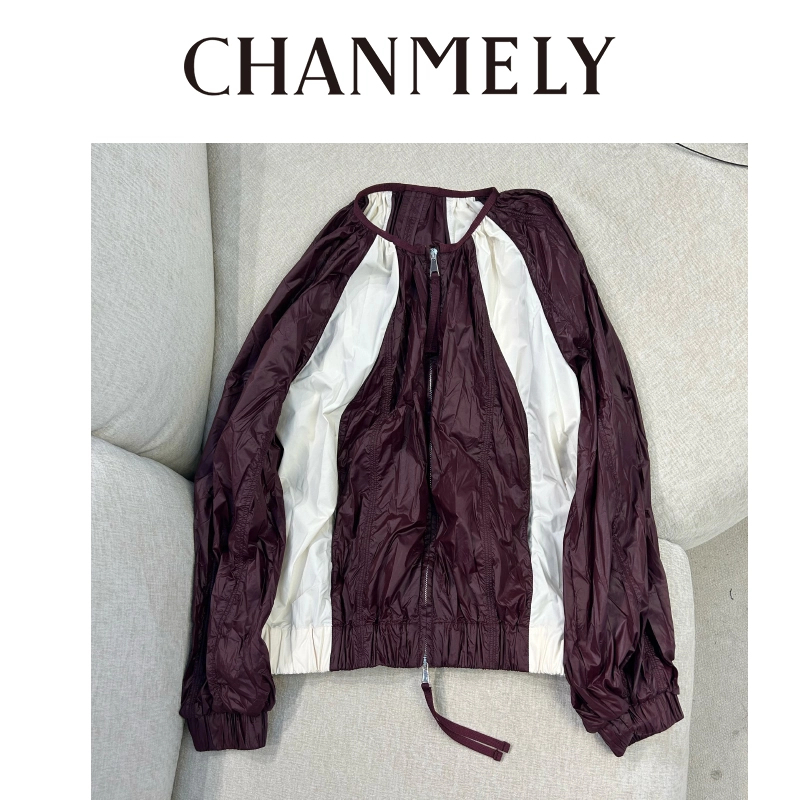 【CHANMITY】时尚拼接短款外套 8831512