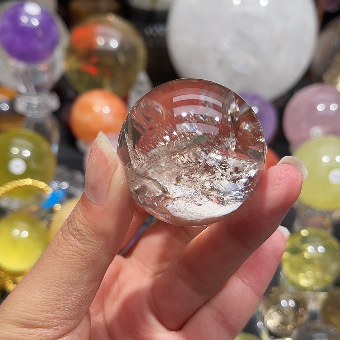 水晶未镶嵌珠宝半成品微瑕4.37