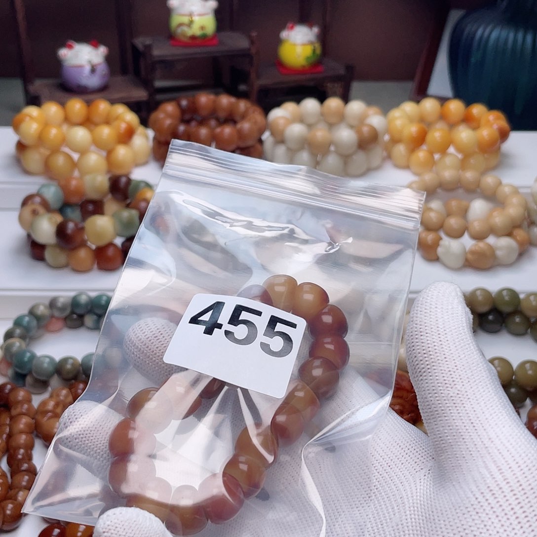 菩提根/象牙果手串绣*鞋14mm大肠单圈