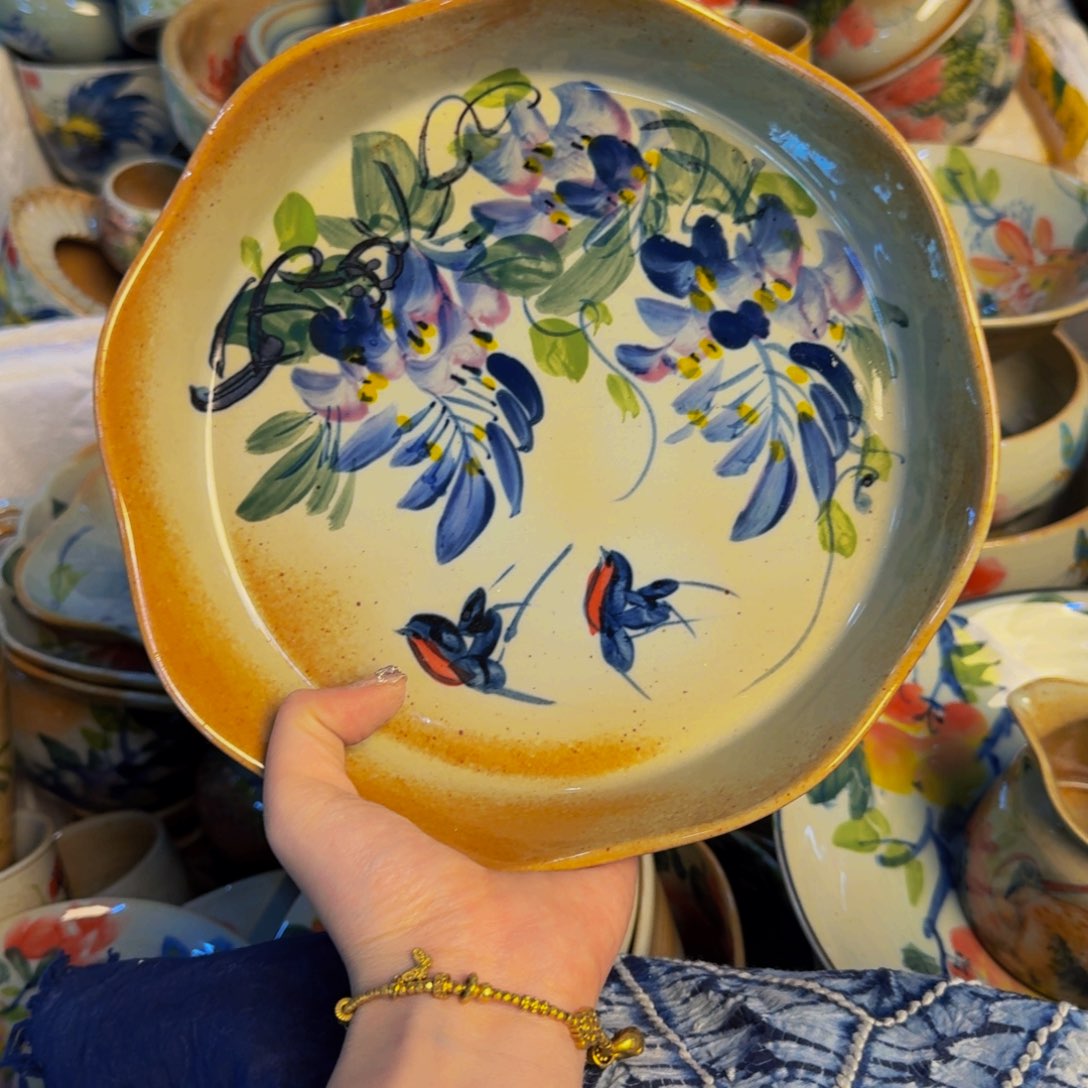 瓷片景德镇陶瓷手工手绘