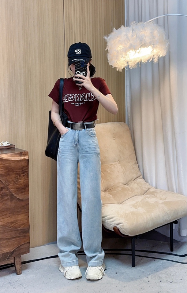 2025夏季新款软糯高腰百搭直筒长裤1509