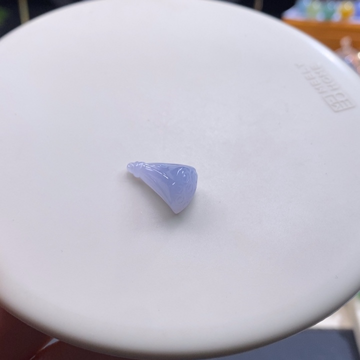 翡翠吊坠(不含链)未镶嵌翡翠冰紫莲蓬