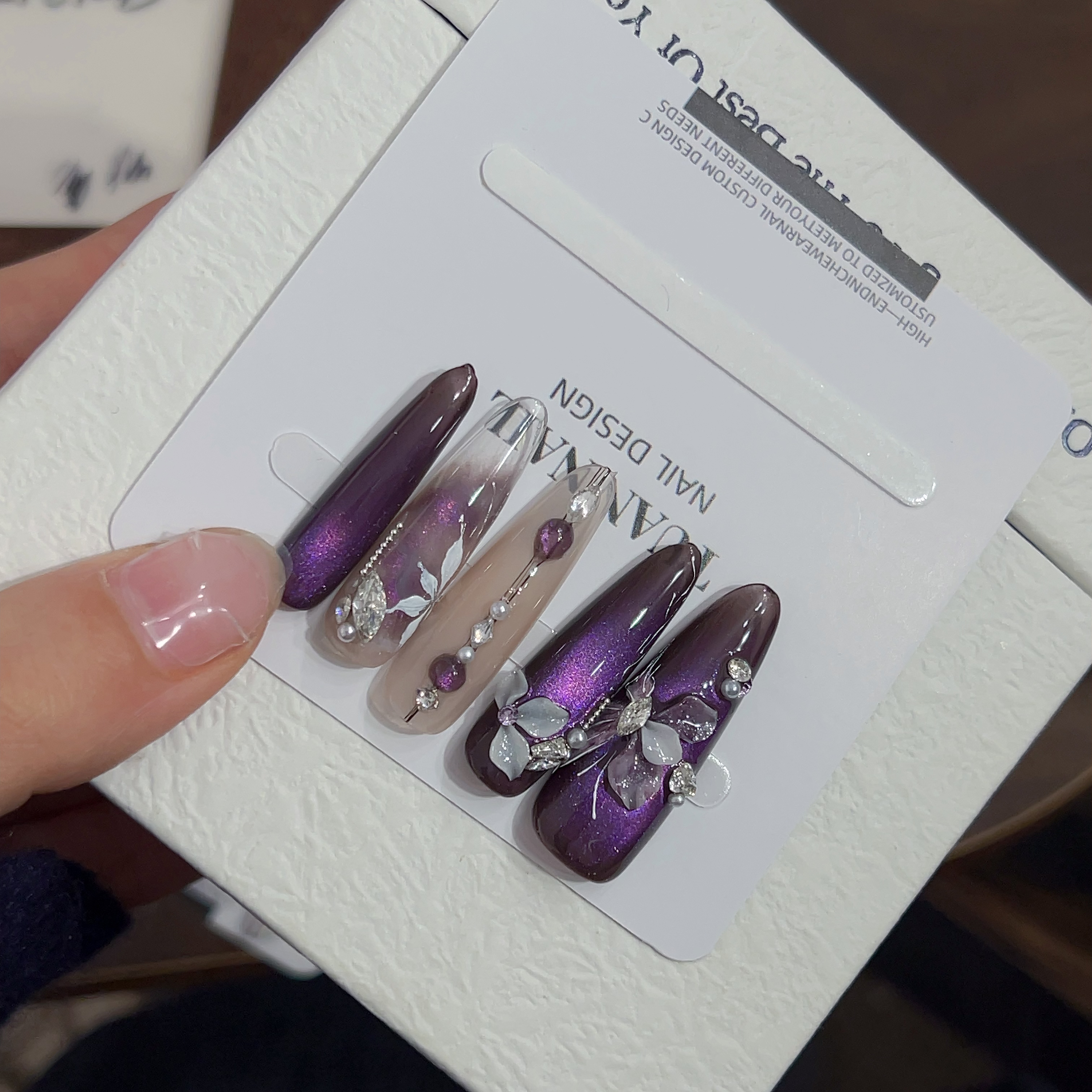 【葡萄夜曲】―团er手工穿戴甲