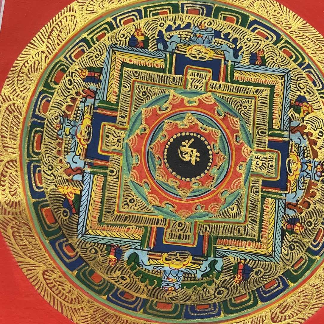 纯手绘唐卡20乘20坦诚