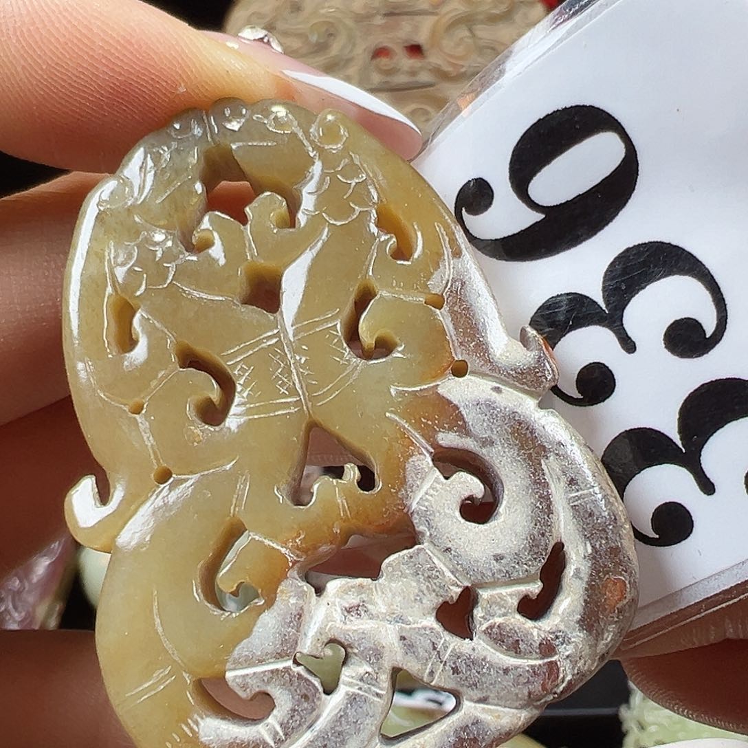 和田玉未镶嵌挂件