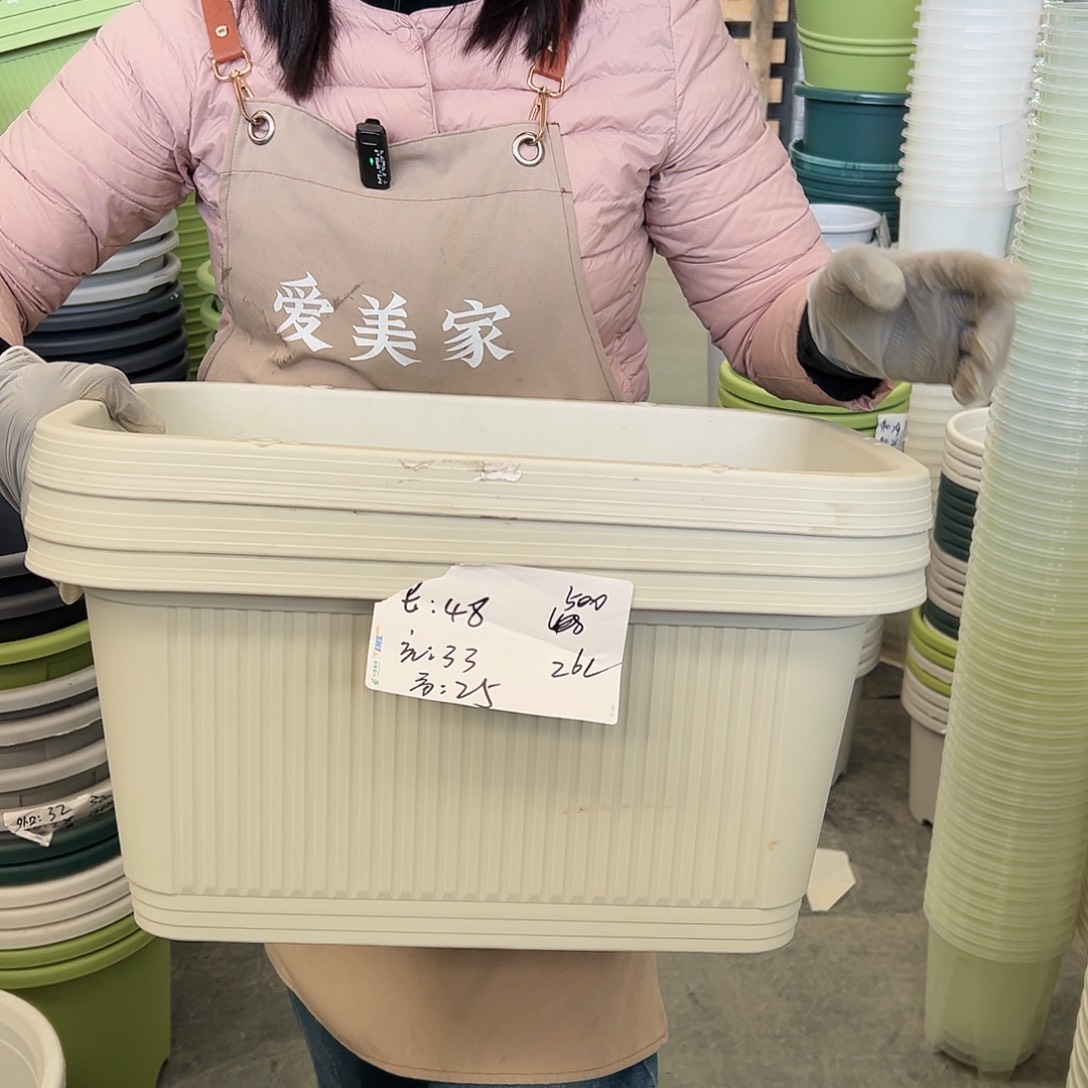 菜盆500#米白色3个无托