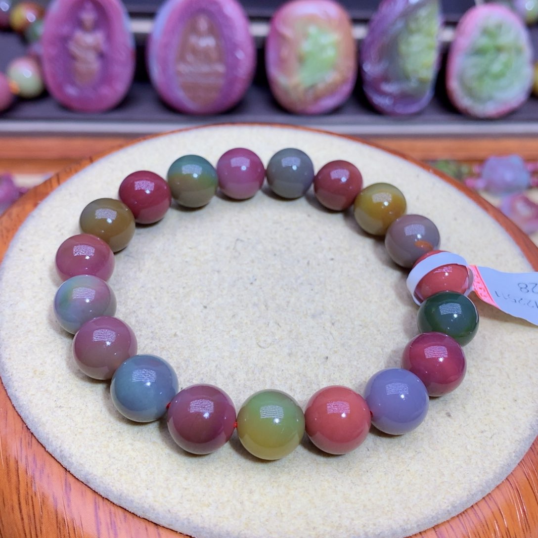 玛瑙手链未镶嵌盐源