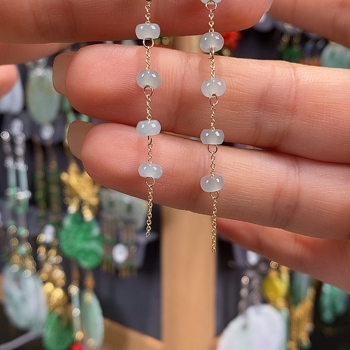 翡翠未镶嵌耳饰翡翠