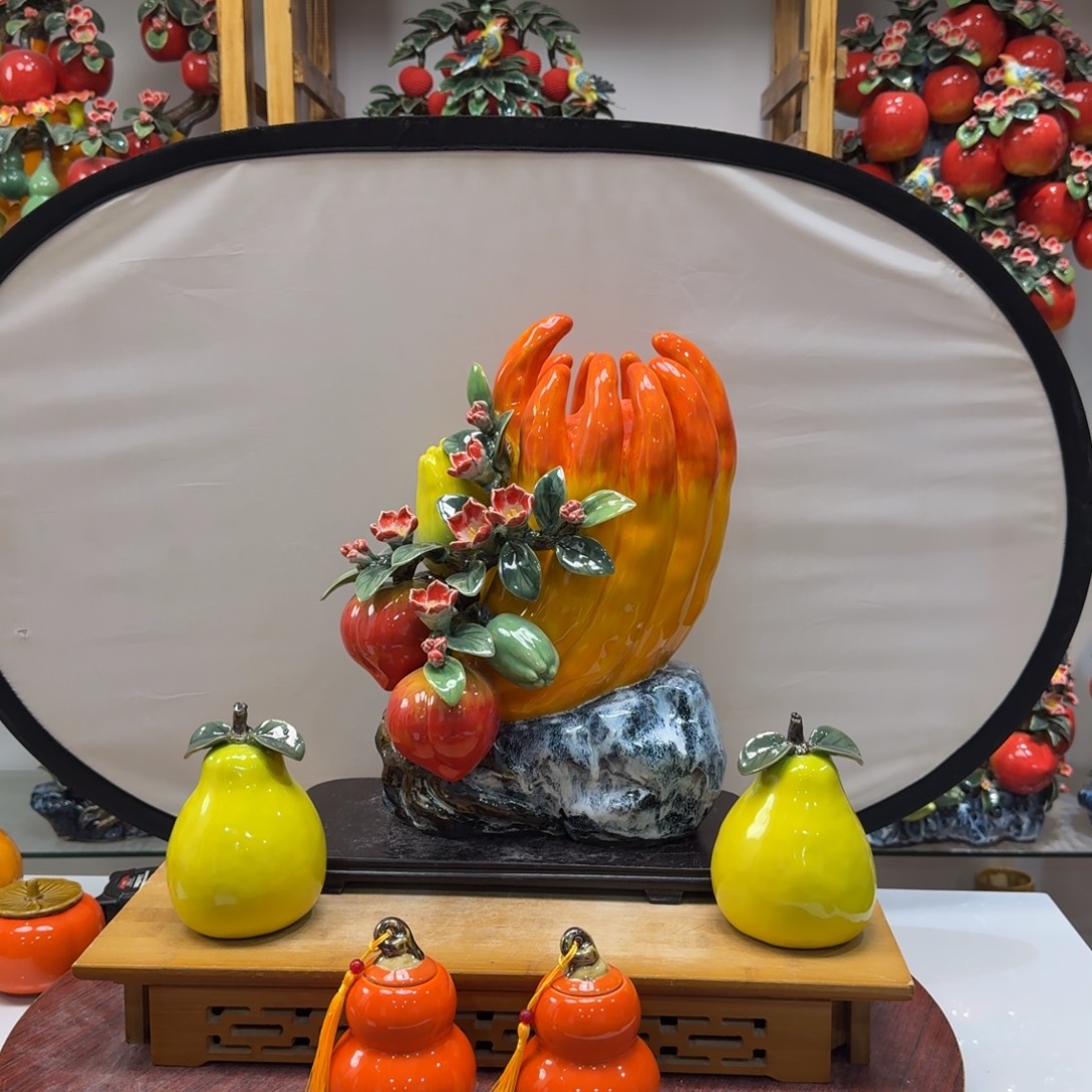 陶瓷正财送柚子葫芦高39