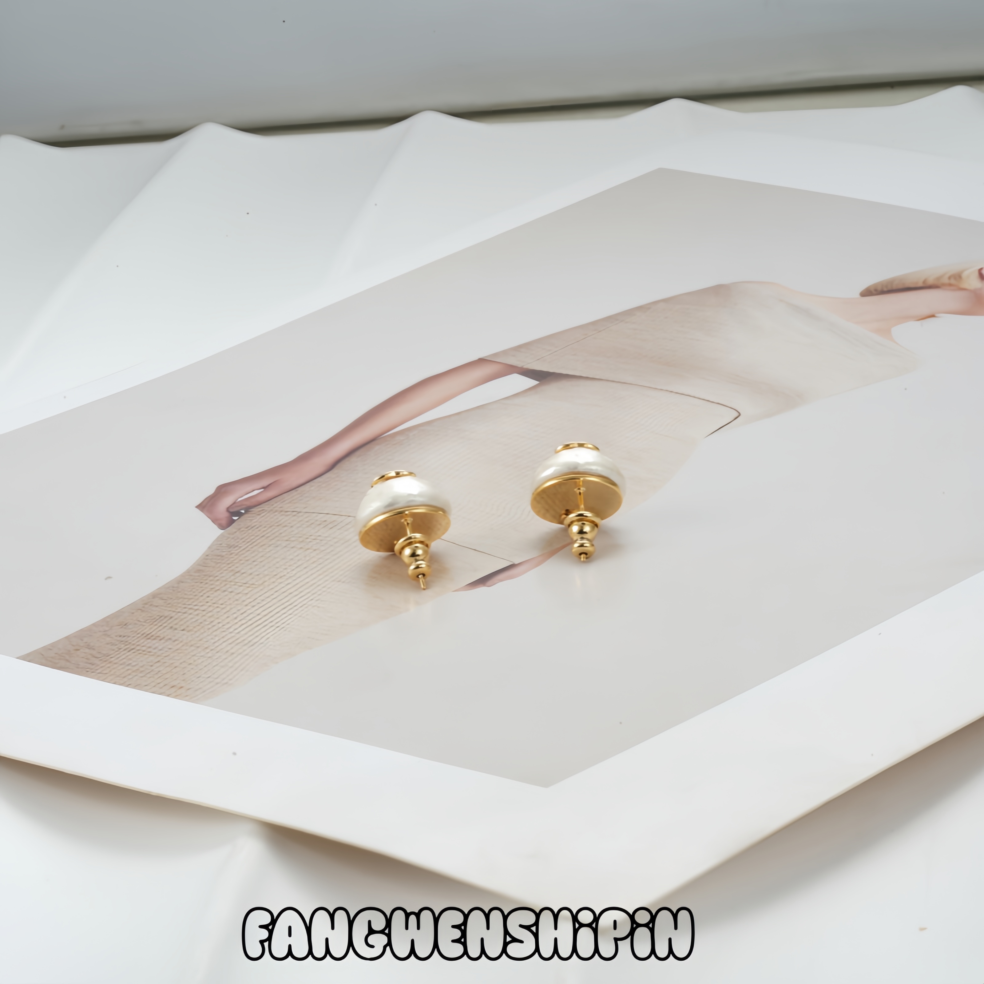 铜合金仿珍珠耳饰 耳环5183